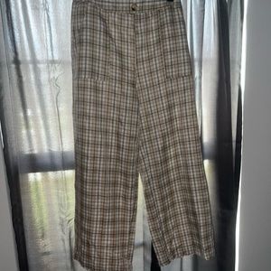 Shein plaid flare pants